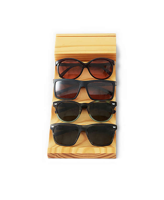 Glasses Bamboo Display - Premium eyewear packaging by MSA Pack